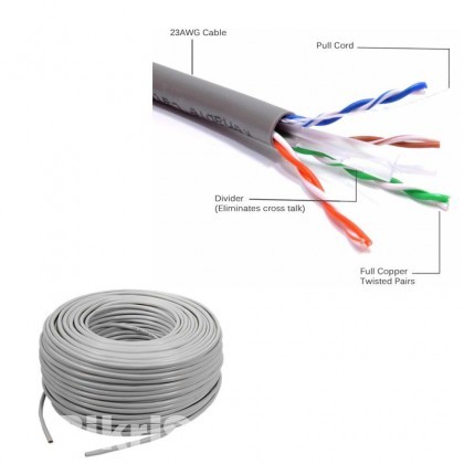 D-Link CAT 6 UTP Cable 305M 23AWG Grey (Original)